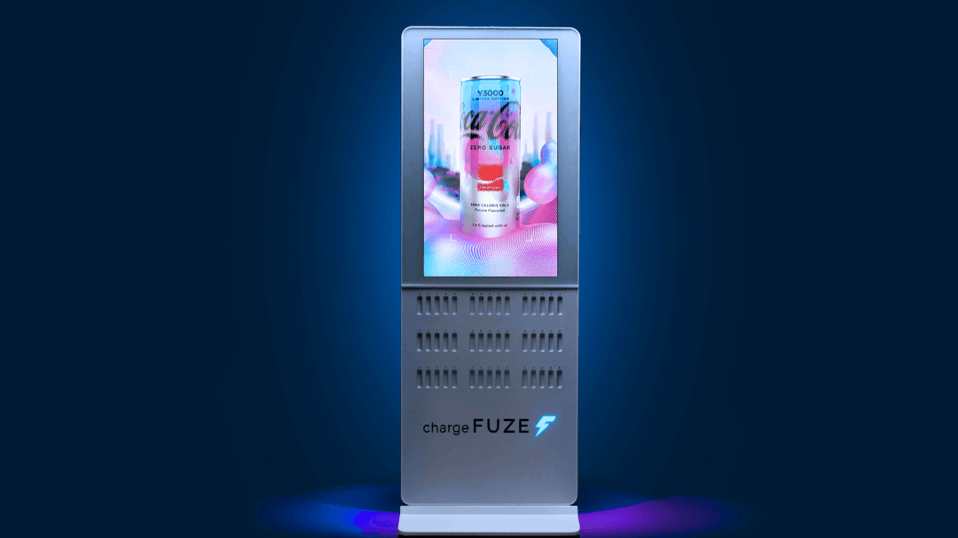 Chargefuze portable charging and digital media machine